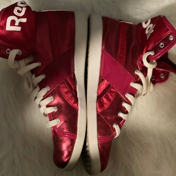 Reebok Shoes - Reebok Top Down Hi-Top Metallic Sneaker